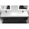 Castello Usa Amazon 84-inch Black Vanity Set with White Top and Black Handles CB-MC-84BLK-BL-2056-WH - alternate 2